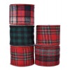 Ribbon Polyester Wire, Check 5ass Assorted di Kaemingk