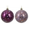 Sfera 8cm in Plastica Viola di Kaemingk