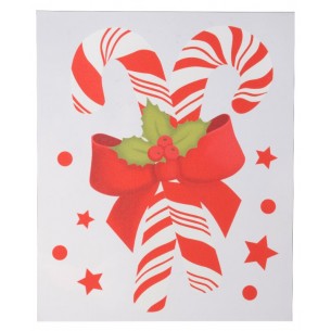 Vetrofania Candy Cane di Kaemingk