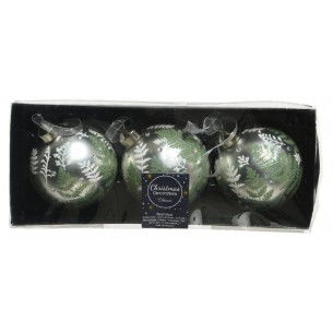 Confezione 3 Palline Decorate di Kaemingk