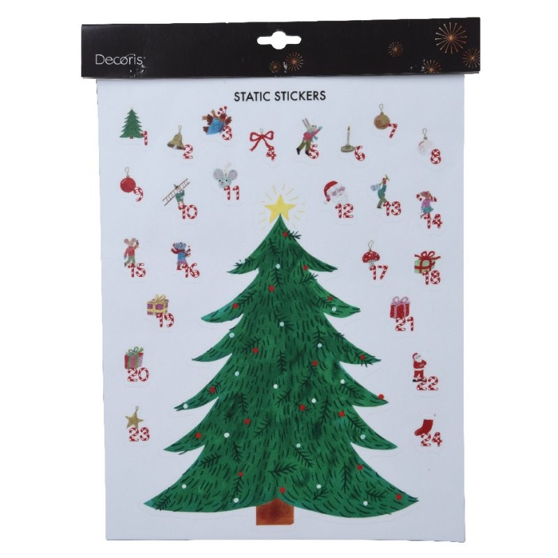 Sticker Albero Calendario Dell'Avvento di Kaemingk