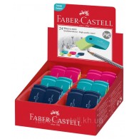Gomma Mini Sleeve Richiudibile - Espositore da 24 Pezzi di Faber-Castell