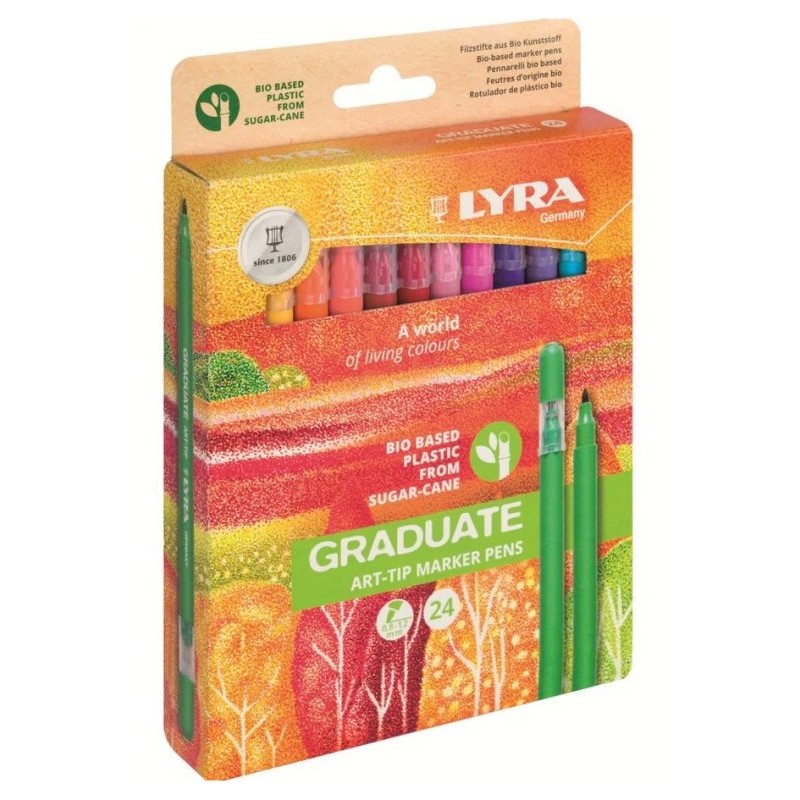Pennarelli Lyra Art-Tip da 24 Graduate di Fila