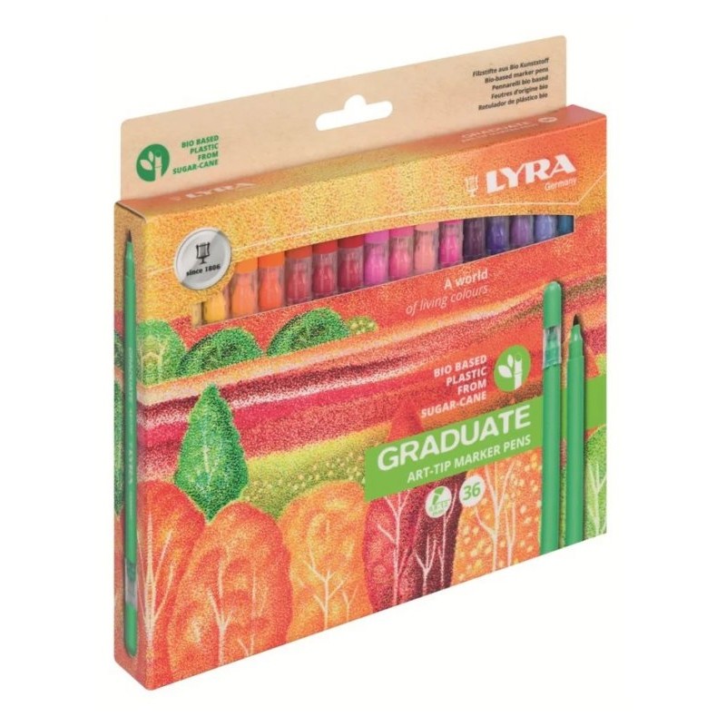 Pennarelli Lyra Art-Tip da 36 Graduate di Fila
