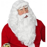 Parrucca Babbo Natale Lusso con Barba e Baffi in Scatola di Widmann