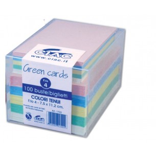 Buste e Biglietti 100/100 F.To 4 Colori Tenui di Ciac Srl