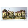 Paesaggio con Luci 20x14x17cm con Fiume - Assortito di Rossi-Rosa