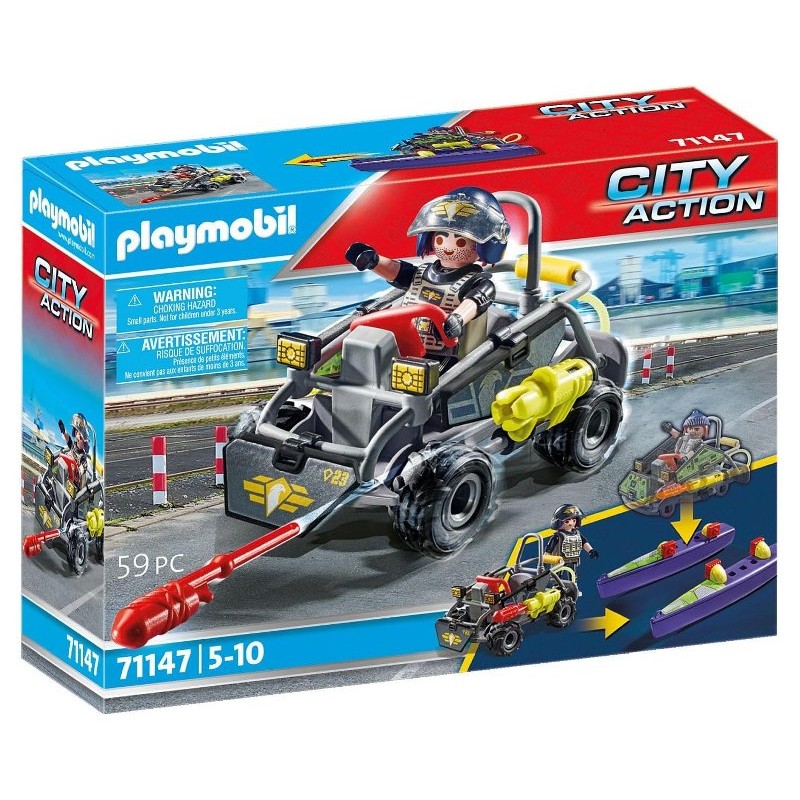 Unita' Speciale Quad Terra-Acqua di Playmobil