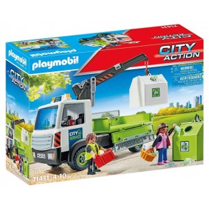 Camion Trasporto Contenitori Rifiuti di Playmobil