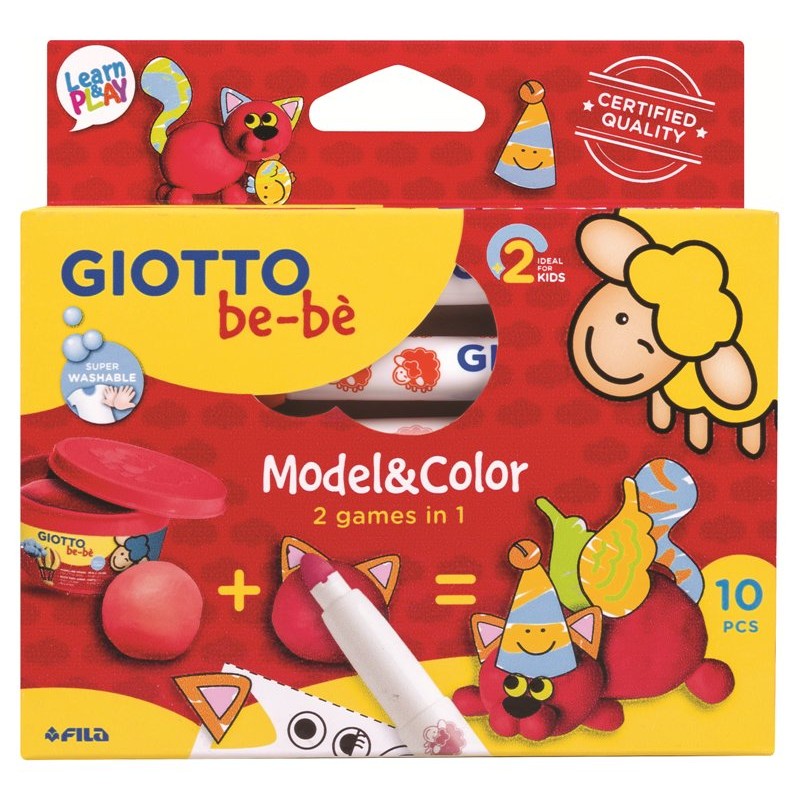 Giotto Be-Be' Model&Color in Display 12 Pz 4 Soggetti - 3 X Soggetto di Fila