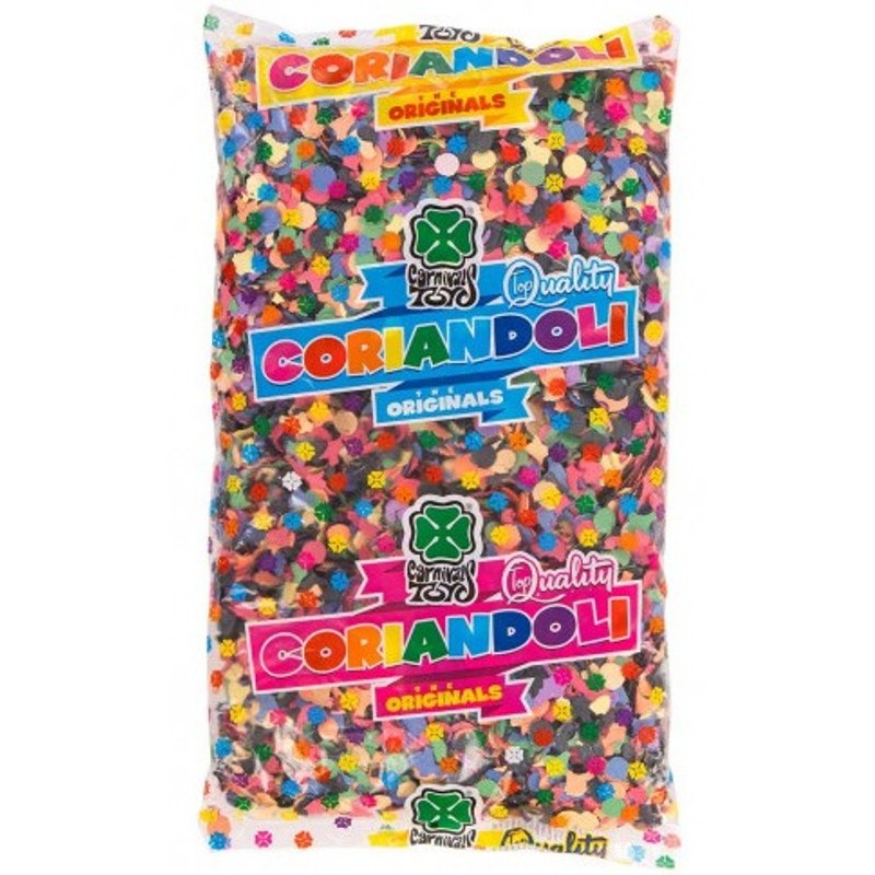 Coriandolo Multicolor Gr. 100 Circa in Busta di Carnival-Toys