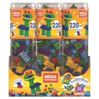Mega Tubo Costruzioni Large 220 Pcs di Mattel Megabloks