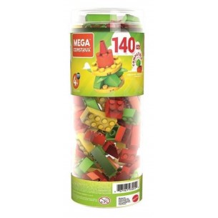 Mega Tubo Costruzioni 140 Pcs Ass.To di Mattel Megabloks