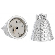 Campanella Carillon Cuori e Stelle - Silver Plate - Nastrino Rosa/Azzurro Intercambiabile di Bagutta Srl