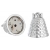 Campanella Carillon Cuori e Stelle - Silver Plate - Nastrino Rosa/Azzurro Intercambiabile di Bagutta Srl