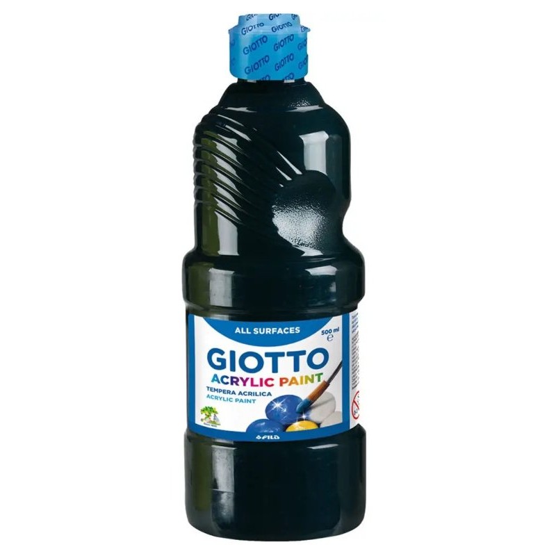 Tempera Acrilica 500 Ml Nero di Fila