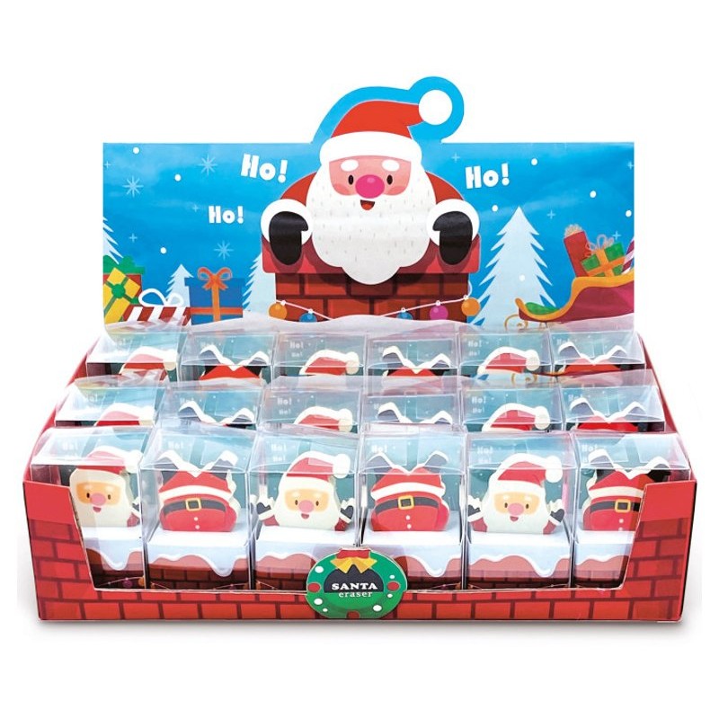 Gomma Babbo Natale Expo 24 Pz. di Lebez