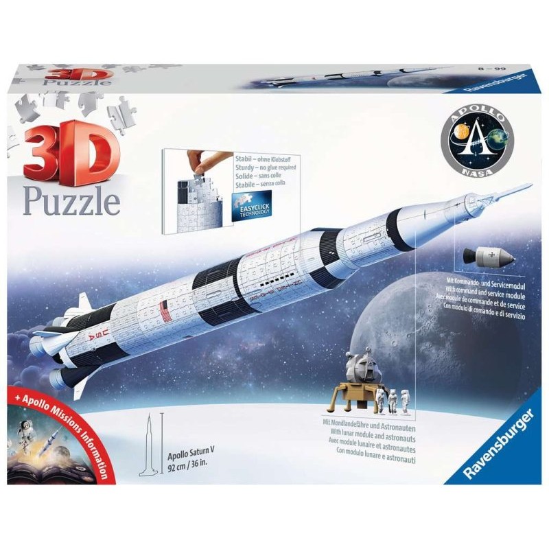Puzzle 3d Apollo Saturn V Rocket di Ravensburger Puzzle 3d
