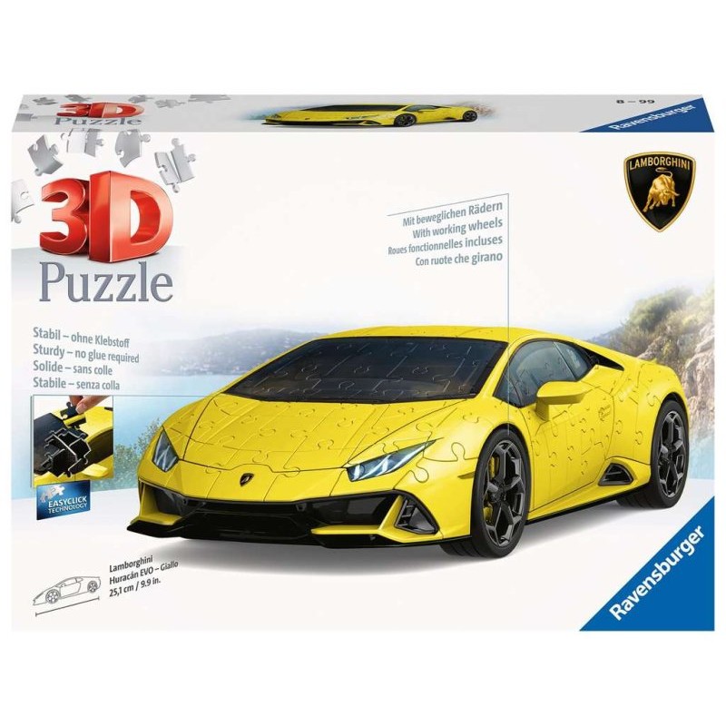 3d Puzzle Huraca'N Evo Giallo di Ravensburger