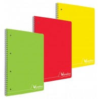 2 Quaderni Spirale A4 Con Copertina Plastica + Penna Multicolore - 80 Fogli 80gr, Rigatura BCO - Foto 12