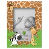 Cornice Kids Boys in Legno Naturale Made in Italy C/Tag Cm 13x18 Savana di Blue World Paper
