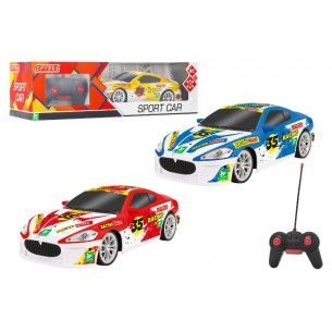 R/C Auto da Corsa 7funz. C/Luci Sc1:16 27mhz 3col. di Globo