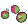 Tamburello Velcro 2 Pz 18.5 Cm C/Pallina di Globo