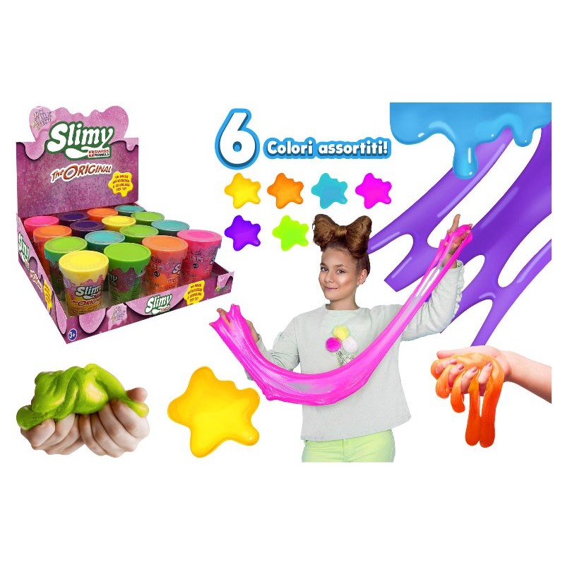 Slimy Metallico 80gr 6 Col 16pz D/Box di Globo