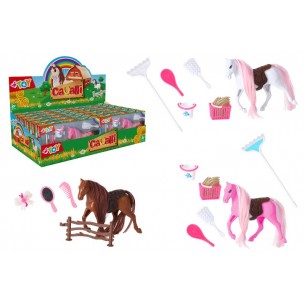 Cavallo C/Accessori 2 Ass 3 Col 12pz D/Box di Globo