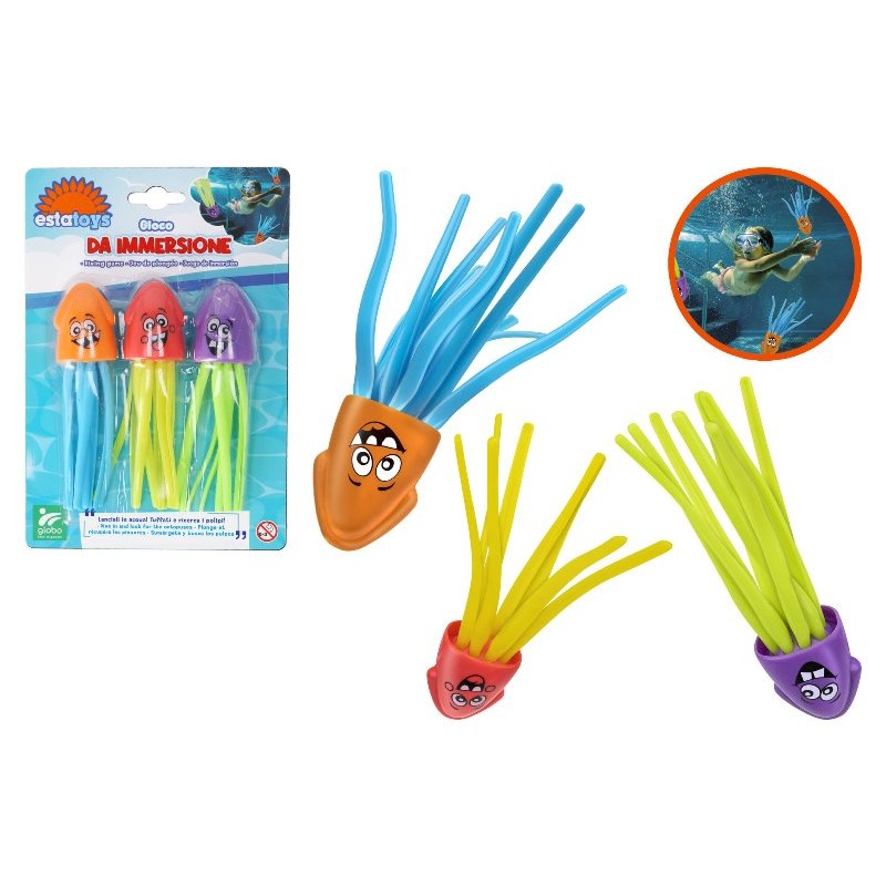 Polipo a Immersione 3pz Blister di Globo