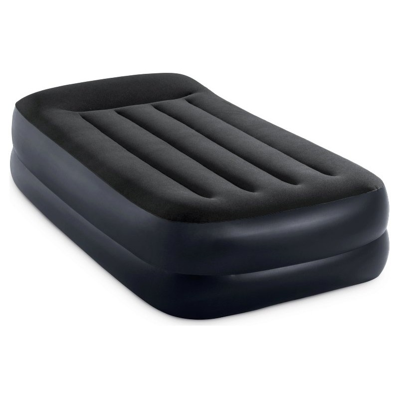 Materasso Dura-Beam Pillow Rest Singolo con Tecnologia Fiber Tech, Pompa Elettrica Incorporata 99x191x42 Cm di Intex