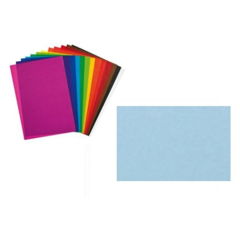 Confezione 24 Fogli Carta Velina 21 Gr Colore Azzurro Verde Mare di Cartotecnica-Rossi