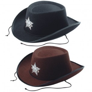 Cappello Cow-Boy Bimbo Col. Ass. in Feltro (Tg.52) con Cartellino/Etiche di Carnival-Toys