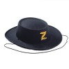 Cappello Cavaliere Nero Bimbo in Feltro (Tg.54) con Cartellino/Etichetta di Carnival-Toys