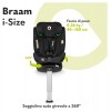 Car Seat Braam 40-150cm (Lo-Braam-I-Size-Black-Carbon) di Lionelo Seggiolini Auto