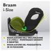 Car Seat Braam 40-150cm (Lo-Braam-I-Size-Black-Carbon) di Lionelo Seggiolini Auto