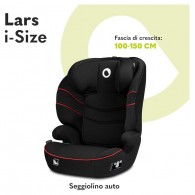 Car Seats 100-150cm (Lo-Lars-I-Size-Sporty-Black-Red) di Lionelo Seggiolini Auto