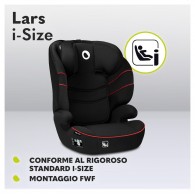 Car Seats 100-150cm (Lo-Lars-I-Size-Sporty-Black-Red) di Lionelo Seggiolini Auto