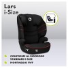 Car Seats 100-150cm (Lo-Lars-I-Size-Sporty-Black-Red) di Lionelo Seggiolini Auto