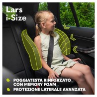 Car Seats 100-150cm (Lo-Lars-I-Size-Sporty-Black-Red) di Lionelo Seggiolini Auto