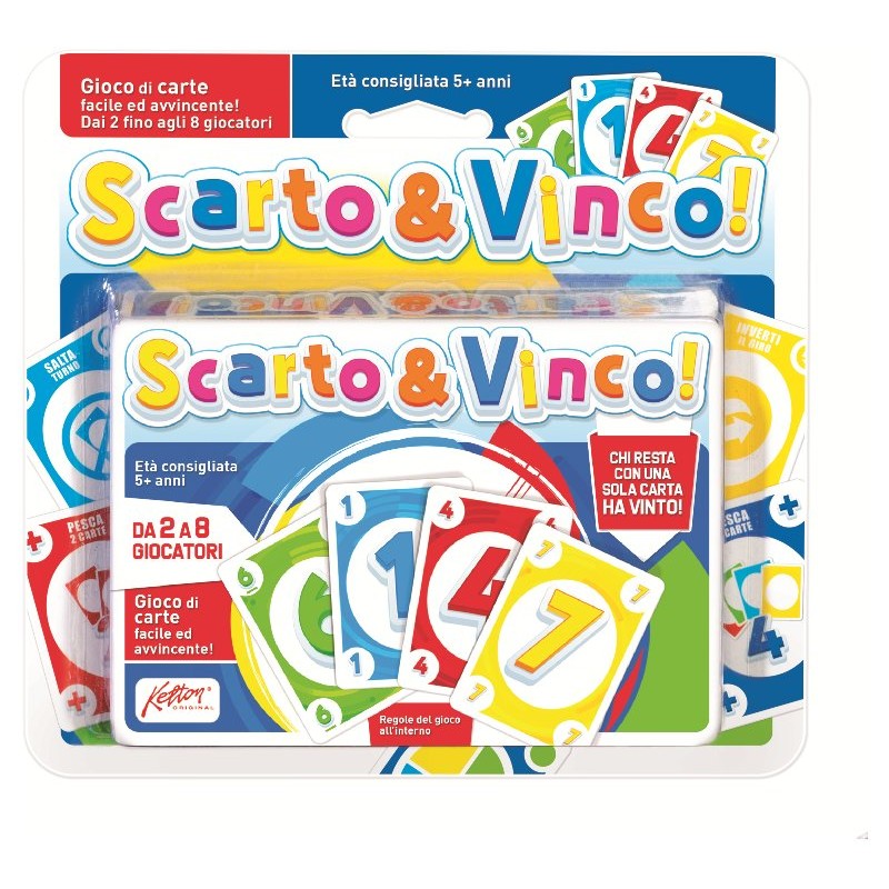 Gioco Carte Scarto & Vinco in Blister di Ronchi Supertoys