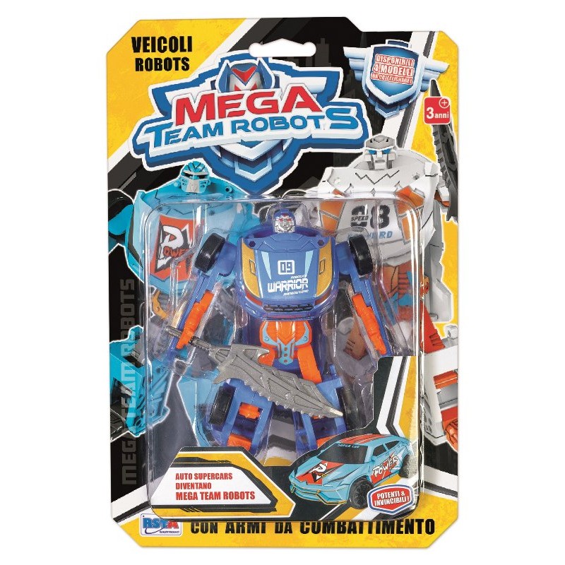 Robots Trasformabili Mega Team 4 Ass. Blister di Ronchi Supertoys