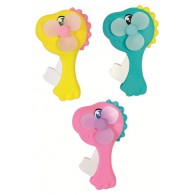 Mini Ventilatore Dinosauro 3 Colori Ass. in Display 12 Pz di Ronchi Supertoys