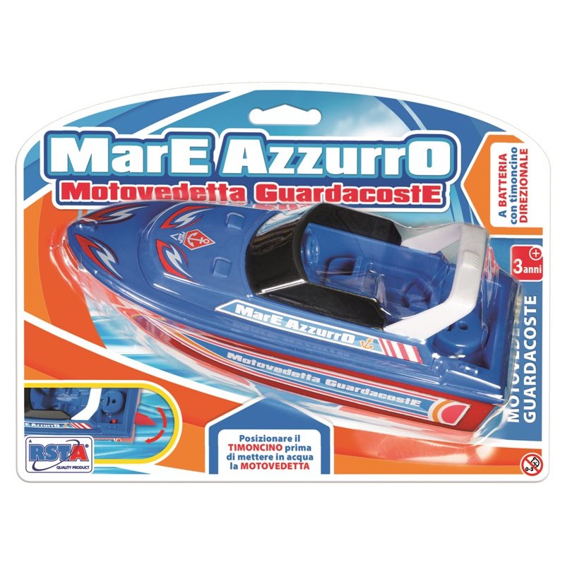 Motovedetta Guardacoste a Batteria Blister di Ronchi Supertoys