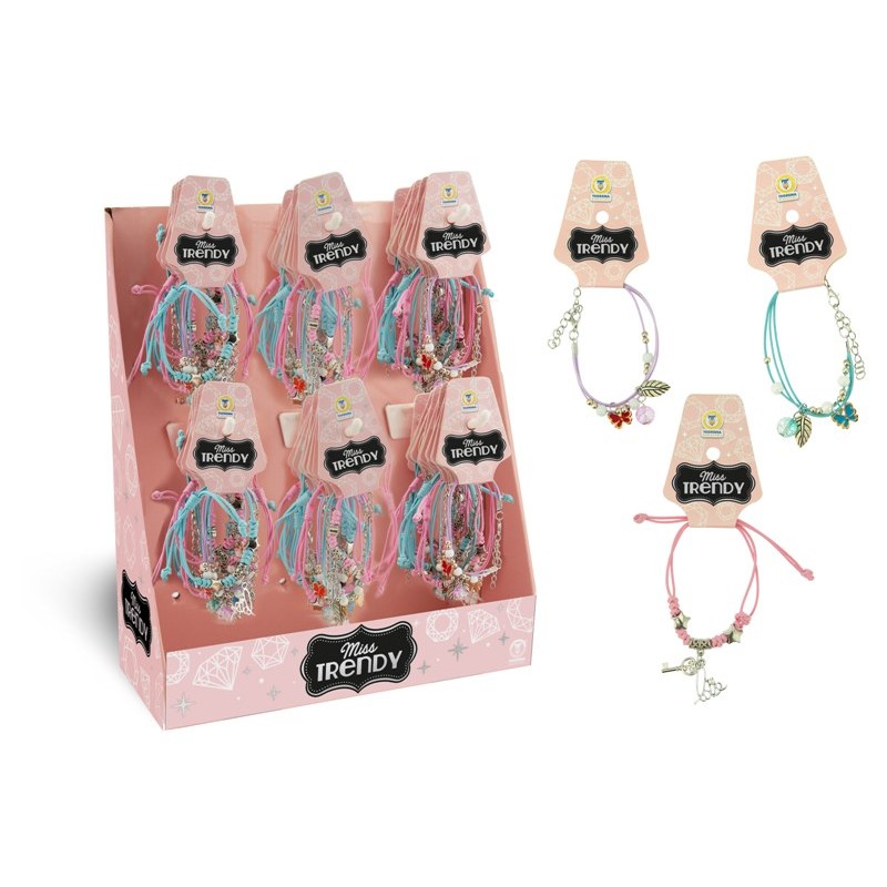 Braccialetti Fashion 9 Mdl Assortiti 48pz in Espositore di Teorema