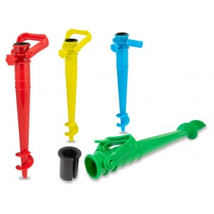 Picchetto a Vite per Omb. Plastica 4 Col. Lunghezza 40 Cm di Teorema