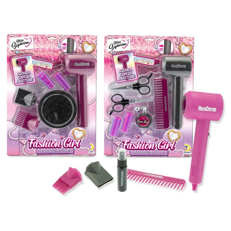 Set Parrucchiera Phon a Batter. 3 Mdl Ass di Teorema