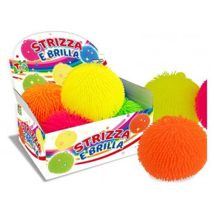 Strizza e Brilla Palla Color. 20cm C/Luce 5 Col. di Teorema