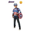 Top Muscoloso Capitan America con Accessori (5-8 Anni/110-128 Cm) di Rubie'S Costume Company