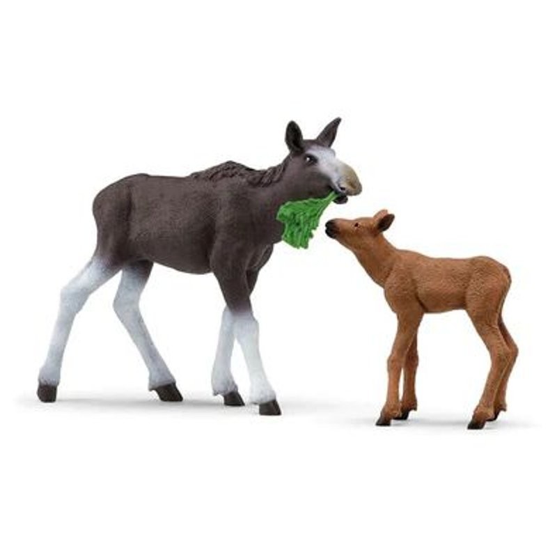 Femmina di Alce con Cucciolo (Wild Life) di Schleich Wild Life